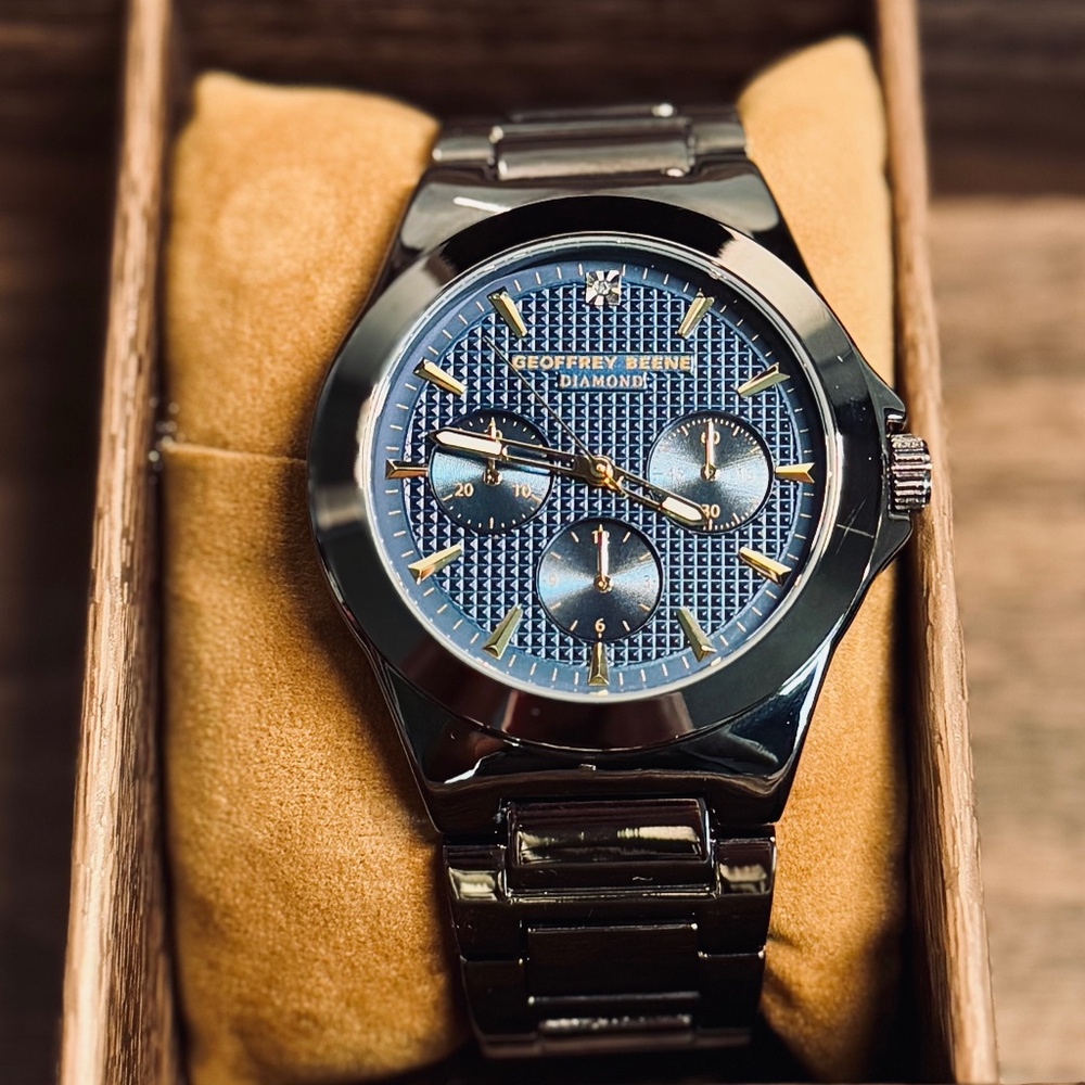 Geoffrey Beene Genuine Diamond Watch